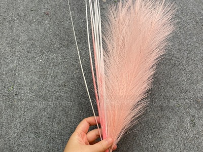 Cành cỏ lau nhiều màu sợi nhân tạo [Sợi tơi - Bung đều] D40-80cm CANHLA-08